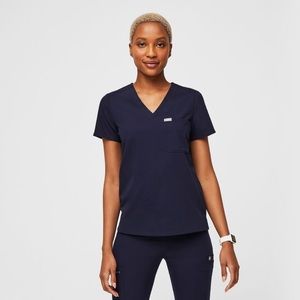 Figs Catarina One Pocket Top - Navy